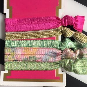 NWT Lilly Pulitzer Elastic Hair Ties. 5 Count.